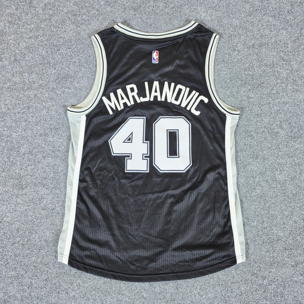 Adidas San Antonio Spurs Boban Marjanovic 40 Swingman Jersey Mens XL Black NBA